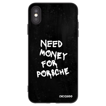 Picasee husă neagră din silicon pentru Apple iPhone XS Max - Black Dollar