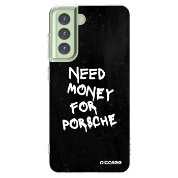 Picasee husă transparentă din silicon pentru Samsung Galaxy S21 FE 5G - Black Dollar