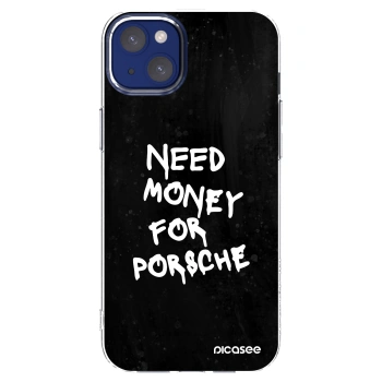 Picasee husă transparentă din silicon pentru Apple iPhone 14 Plus - Black Dollar