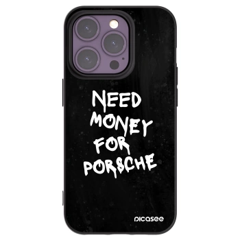 Picasee husă neagră din silicon pentru Apple iPhone 14 Pro - Black Dollar