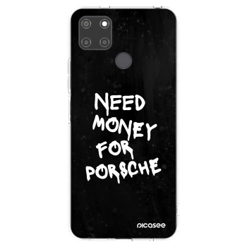 Picasee husă transparentă din silicon pentru Realme C21Y - Black Dollar
