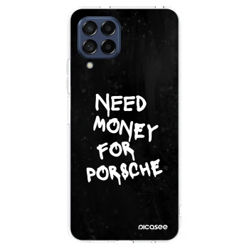 Picasee husă transparentă din silicon pentru Samsung Galaxy M53 5G - Black Dollar