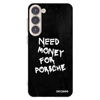 Picasee husă transparentă din silicon pentru Samsung Galaxy S23+ 5G - Black Dollar