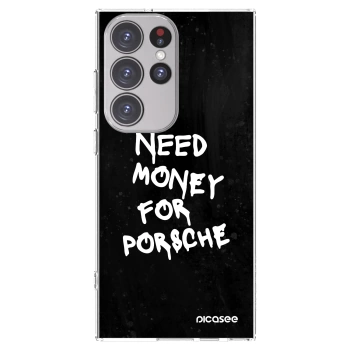 Picasee husă transparentă din silicon pentru Samsung Galaxy S23 Ultra 5G - Black Dollar