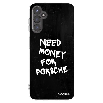 Picasee husă transparentă din silicon pentru Samsung Galaxy A14 4G A145R - Black Dollar