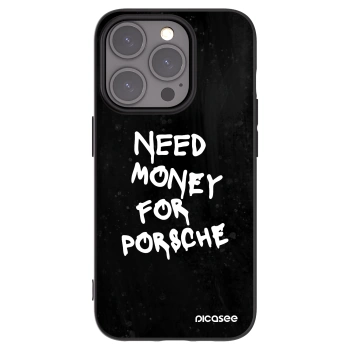 Picasee husă neagră din silicon pentru Apple iPhone 15 Pro - Black Dollar