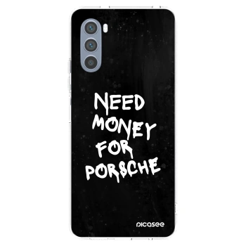 Picasee husă transparentă din silicon pentru Motorola Moto G62 - Black Dollar