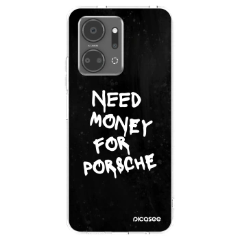 Picasee husă transparentă din silicon pentru Honor X7a - Black Dollar