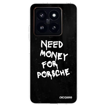 Picasee husă transparentă din silicon pentru Xiaomi 14 Pro - Black Dollar