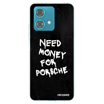 Picasee husă transparentă din silicon pentru Motorola Edge 40 Neo - Black Dollar