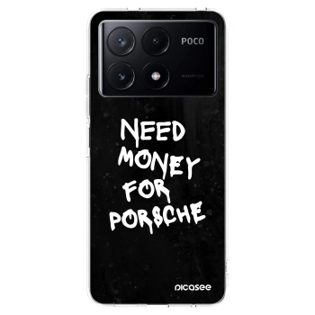 Picasee husă transparentă din silicon pentru Xiaomi Poco X6 Pro - Black Dollar