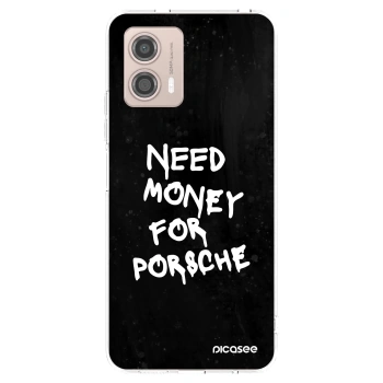 Picasee husă transparentă din silicon pentru Motorola Moto G53 5G - Black Dollar