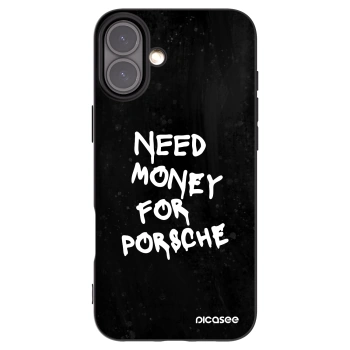 Picasee husă neagră din silicon pentru Apple iPhone 16 Plus - Black Dollar
