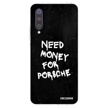 Picasee husă transparentă din silicon pentru Xiaomi Mi 9 - Black Dollar