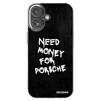 Picasee husă transparentă din silicon pentru Apple iPhone 17 - Black Dollar