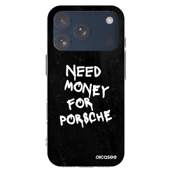 Picasee husă transparentă din silicon pentru Apple iPhone 17 Pro - Black Dollar