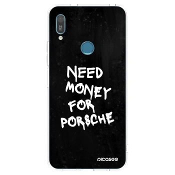 Picasee husă transparentă din silicon pentru Huawei Y6 2019 - Black Dollar