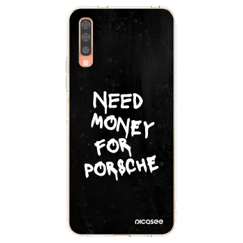 Picasee husă transparentă din silicon pentru Samsung Galaxy A70 A705F - Black Dollar