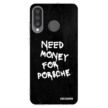 Picasee husă transparentă din silicon pentru Huawei P30 Lite - Black Dollar