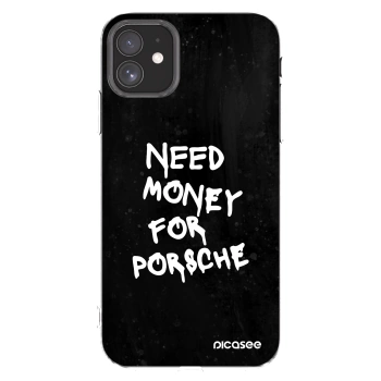 Picasee husă transparentă din silicon pentru Apple iPhone 11 - Black Dollar