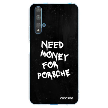 Picasee husă transparentă din silicon pentru Huawei Nova 5T - Black Dollar