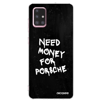 Picasee husă transparentă din silicon pentru Samsung Galaxy A71 A715F - Black Dollar