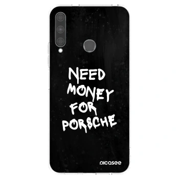 Picasee husă transparentă din silicon pentru Huawei P40 Lite E - Black Dollar