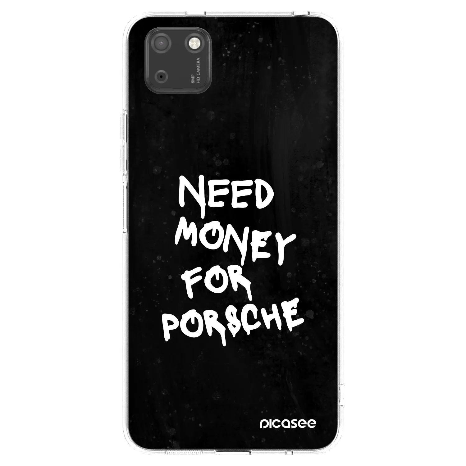 Picasee husă transparentă din silicon pentru Huawei Y5P - Black Dollar