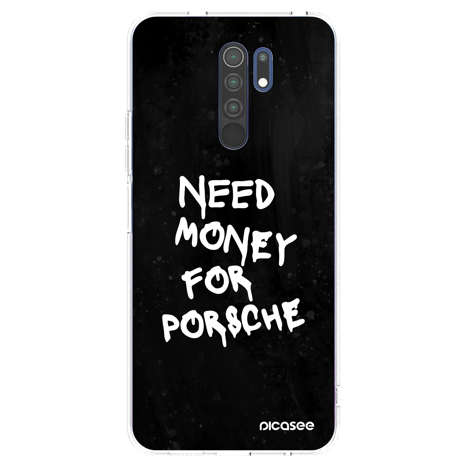 Picasee husă transparentă din silicon pentru Xiaomi Redmi 9 - Black Dollar