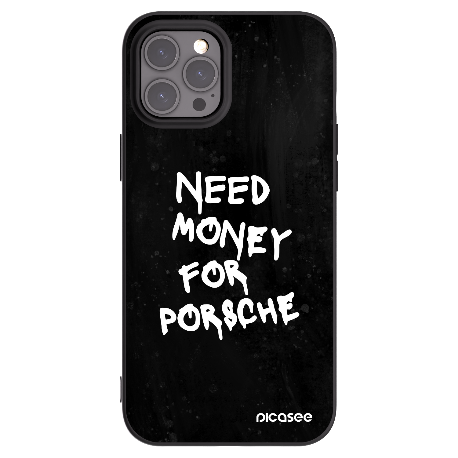 Picasee husă neagră din silicon pentru Apple iPhone 12 Pro Max - Black Dollar