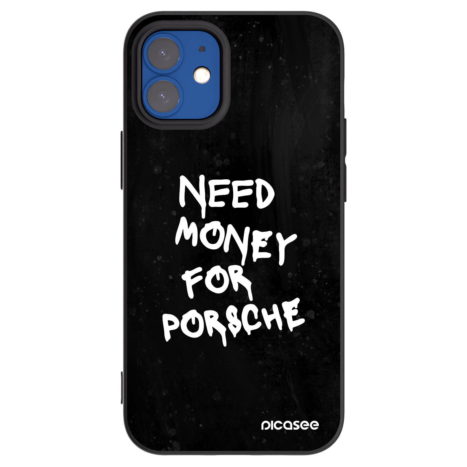 Picasee husă neagră din silicon pentru Apple iPhone 12 mini - Black Dollar