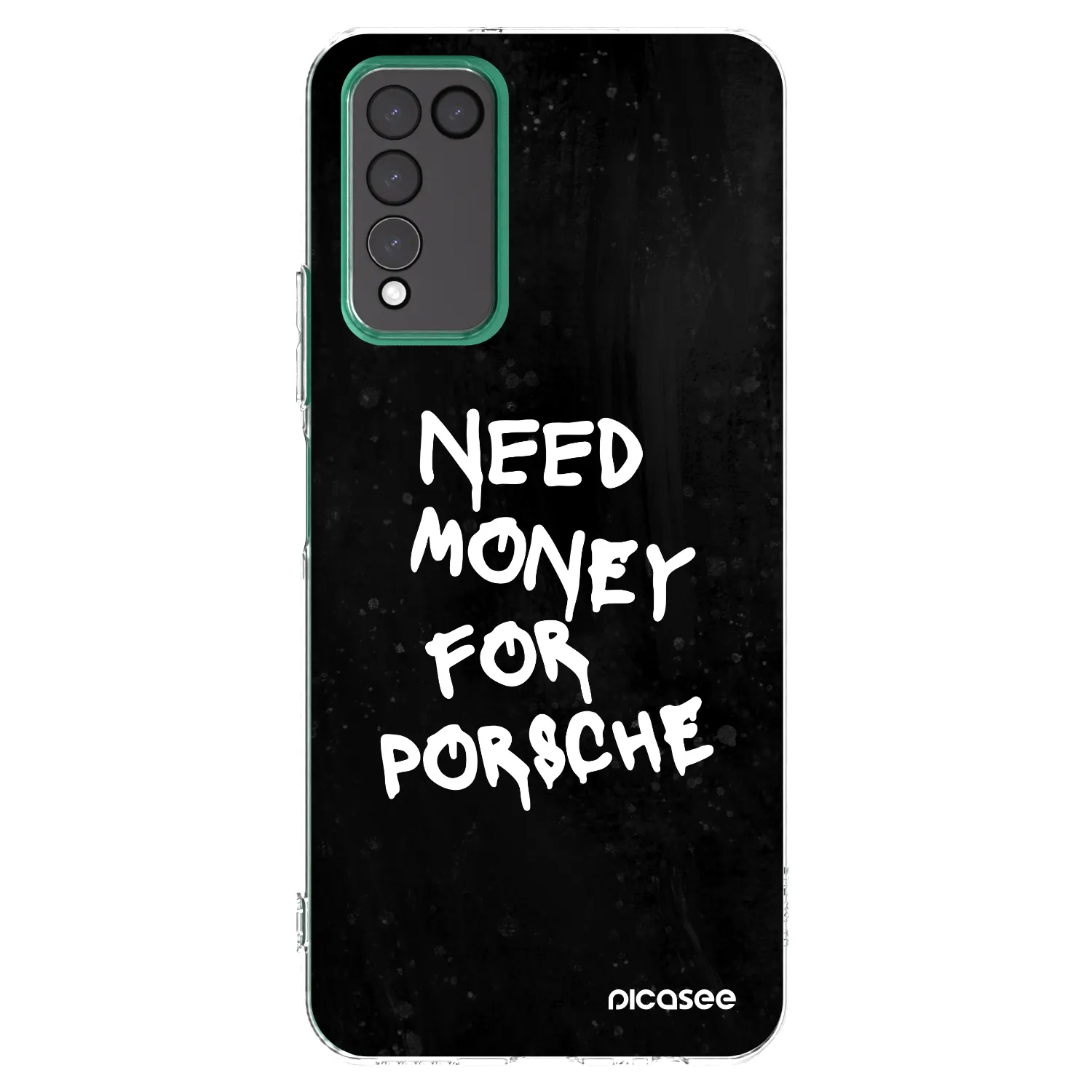 Picasee husă transparentă din silicon pentru Honor 10X Lite - Black Dollar