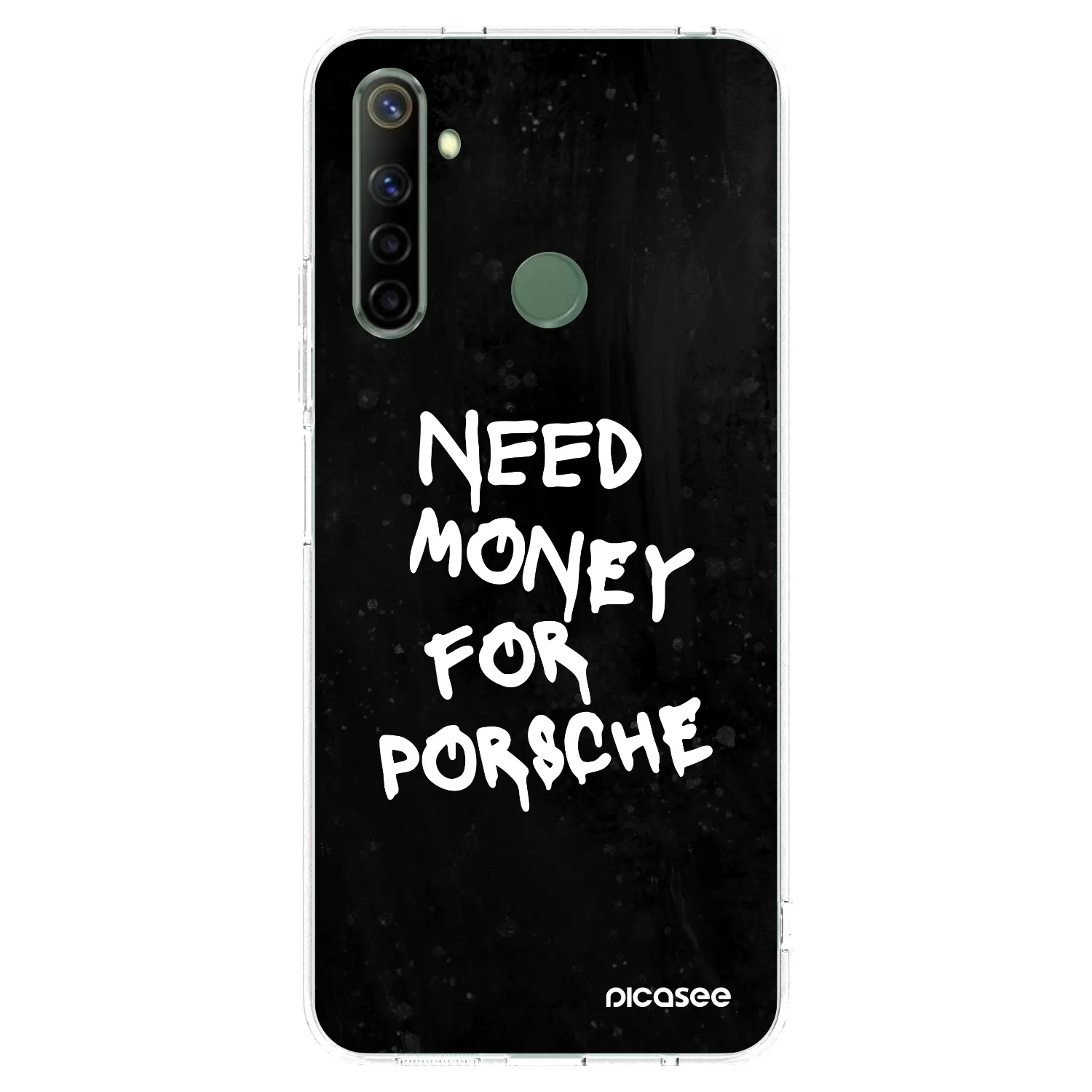 Picasee husă transparentă din silicon pentru Realme 6i - Black Dollar