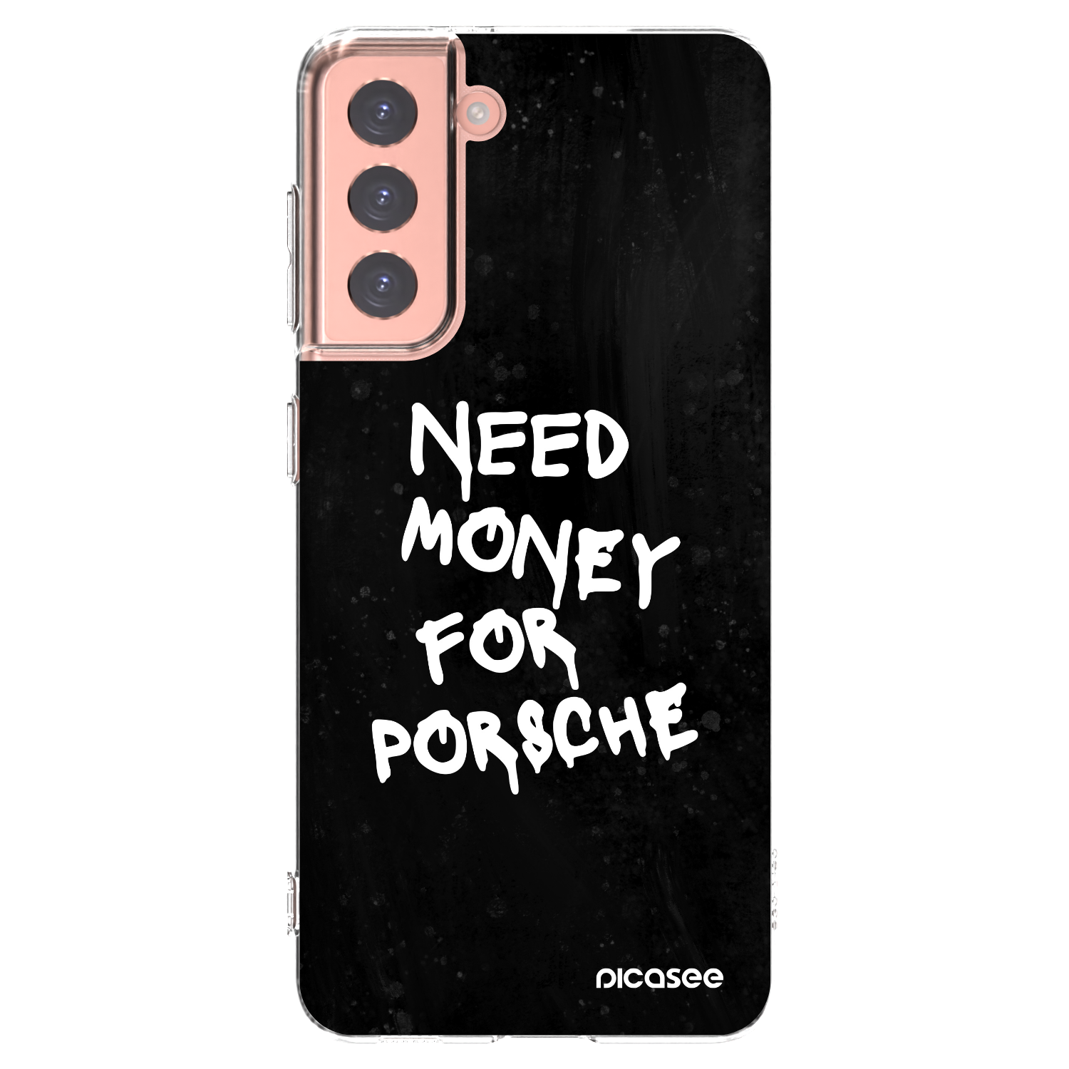 Picasee husă transparentă din silicon pentru Samsung Galaxy S21 5G G991B - Black Dollar