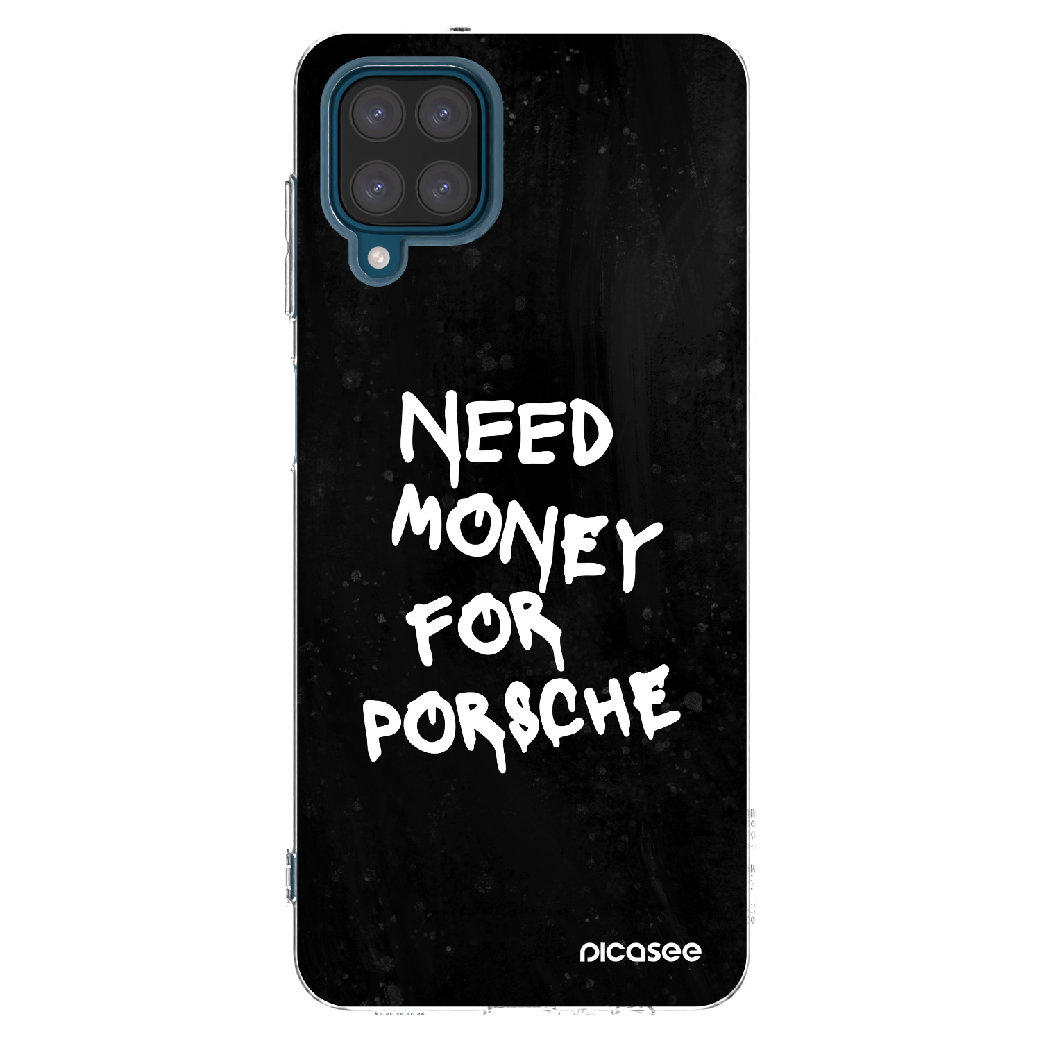 Picasee husă transparentă din silicon pentru Samsung Galaxy A12 A125F - Black Dollar