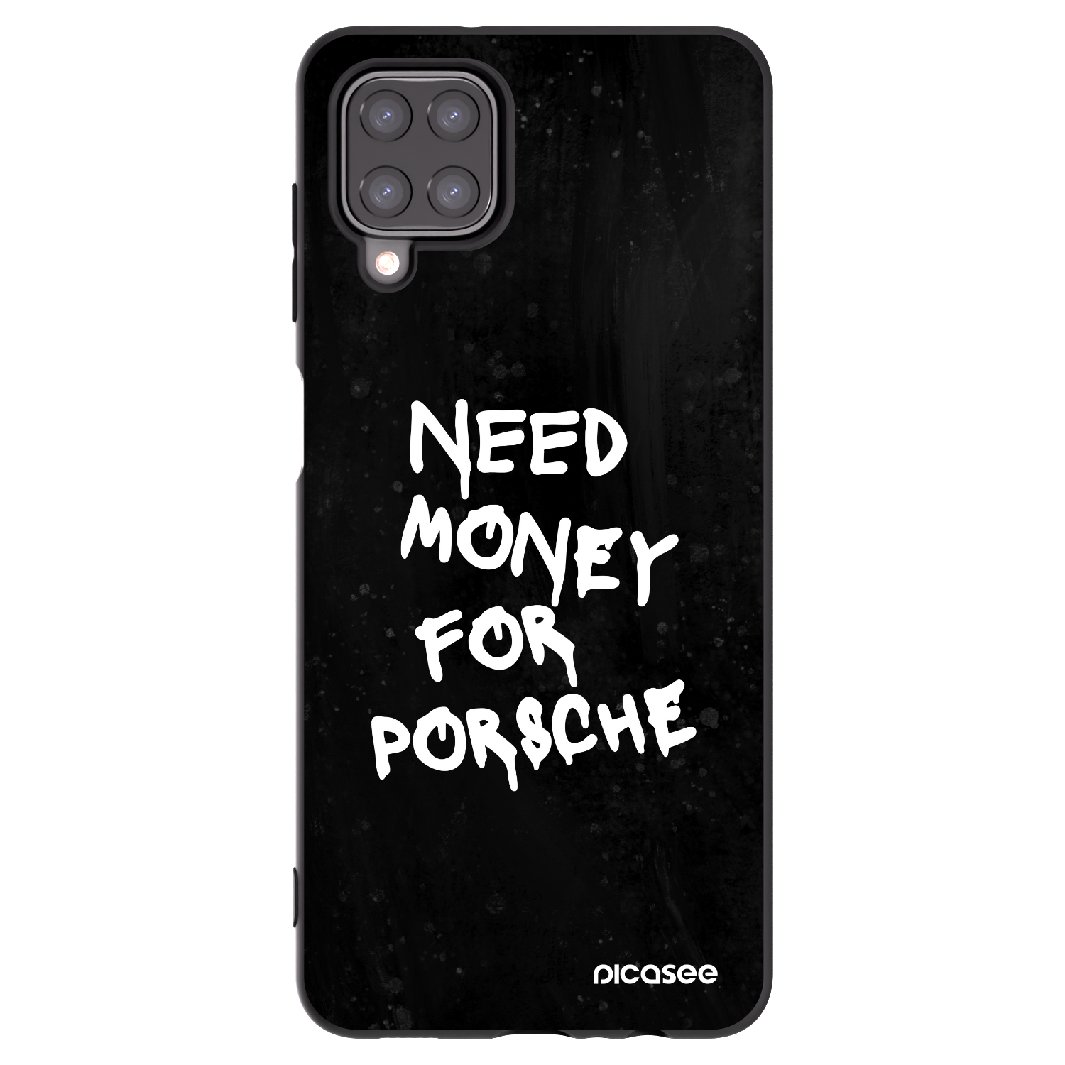 Picasee husă neagră din silicon pentru Samsung Galaxy A12 A125F - Black Dollar