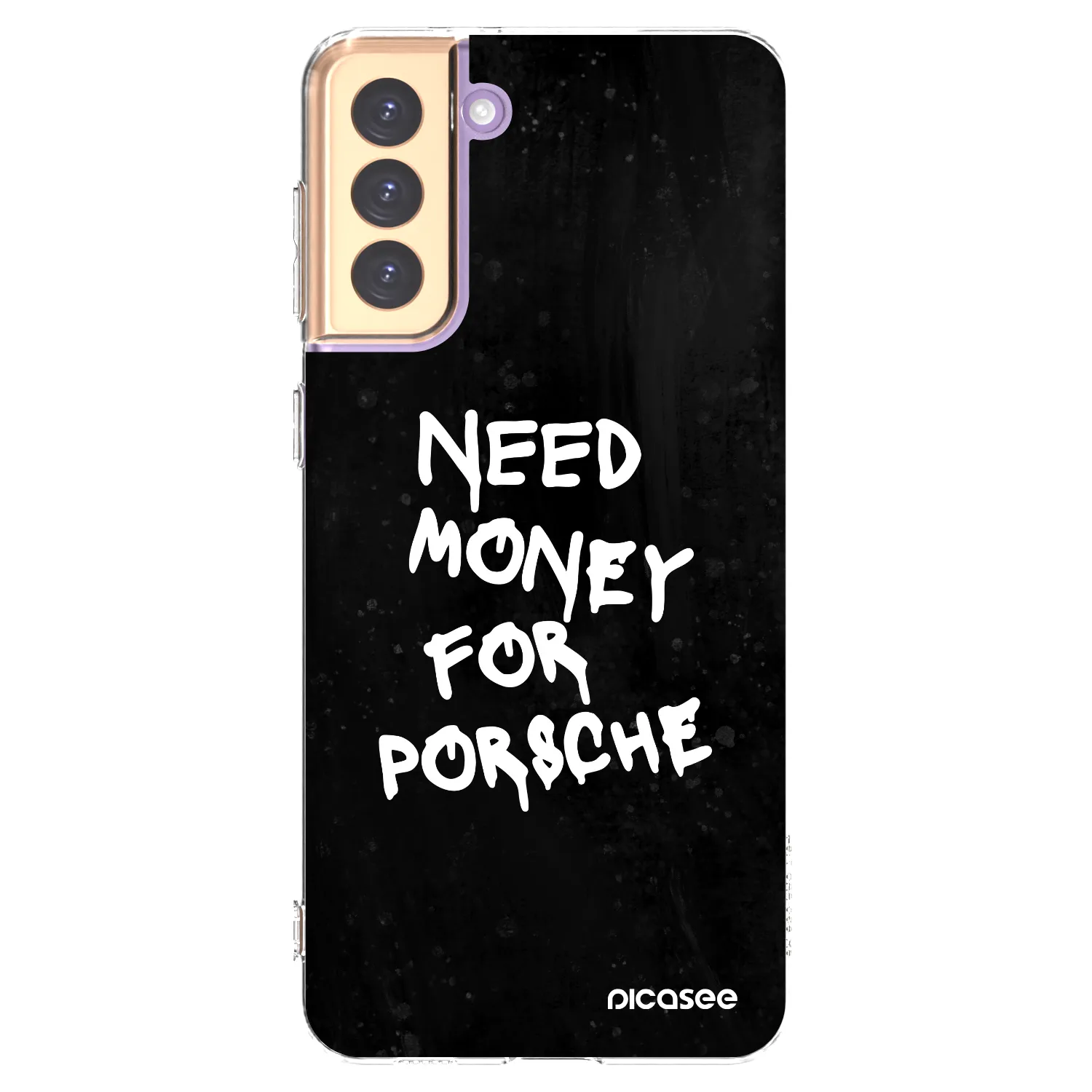 Picasee husă transparentă din silicon pentru Samsung Galaxy S21+ 5G G996F - Black Dollar