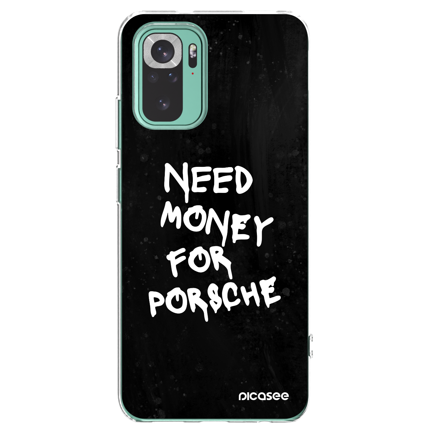 Picasee husă transparentă din silicon pentru Xiaomi Redmi Note 10 Pro - Black Dollar
