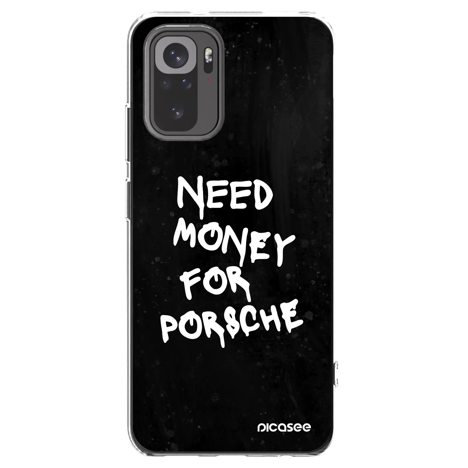 Picasee husă transparentă din silicon pentru Xiaomi Redmi Note 10S - Black Dollar