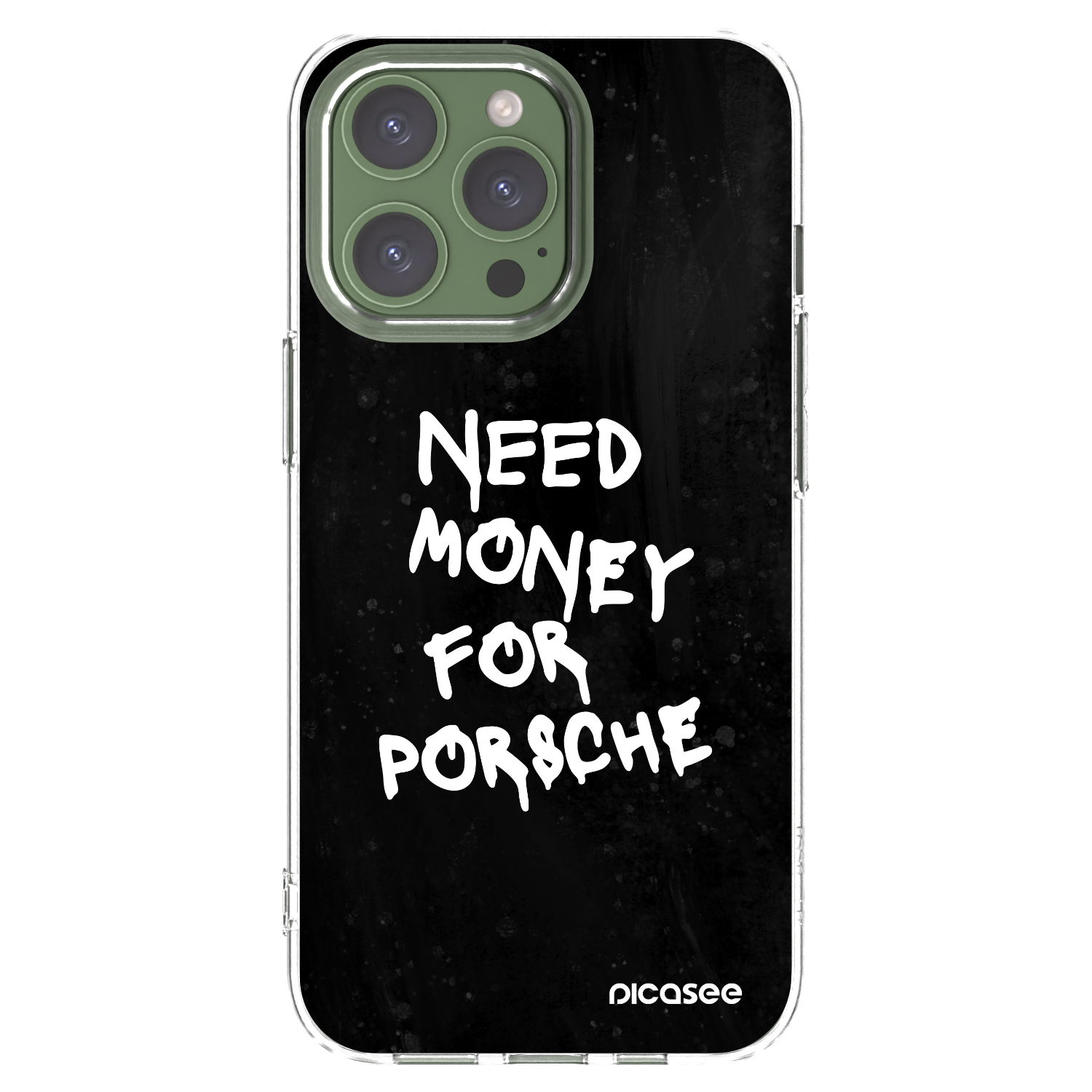 Picasee husă transparentă din silicon pentru Apple iPhone 13 Pro - Black Dollar