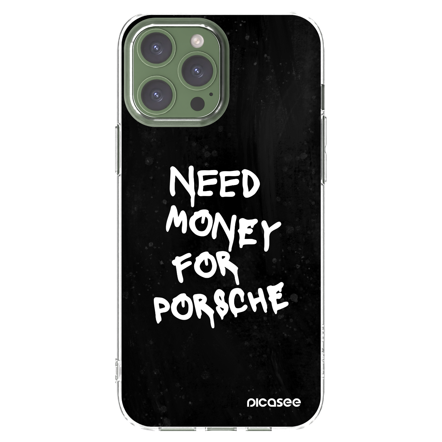 Picasee husă transparentă din silicon pentru Apple iPhone 13 Pro Max - Black Dollar