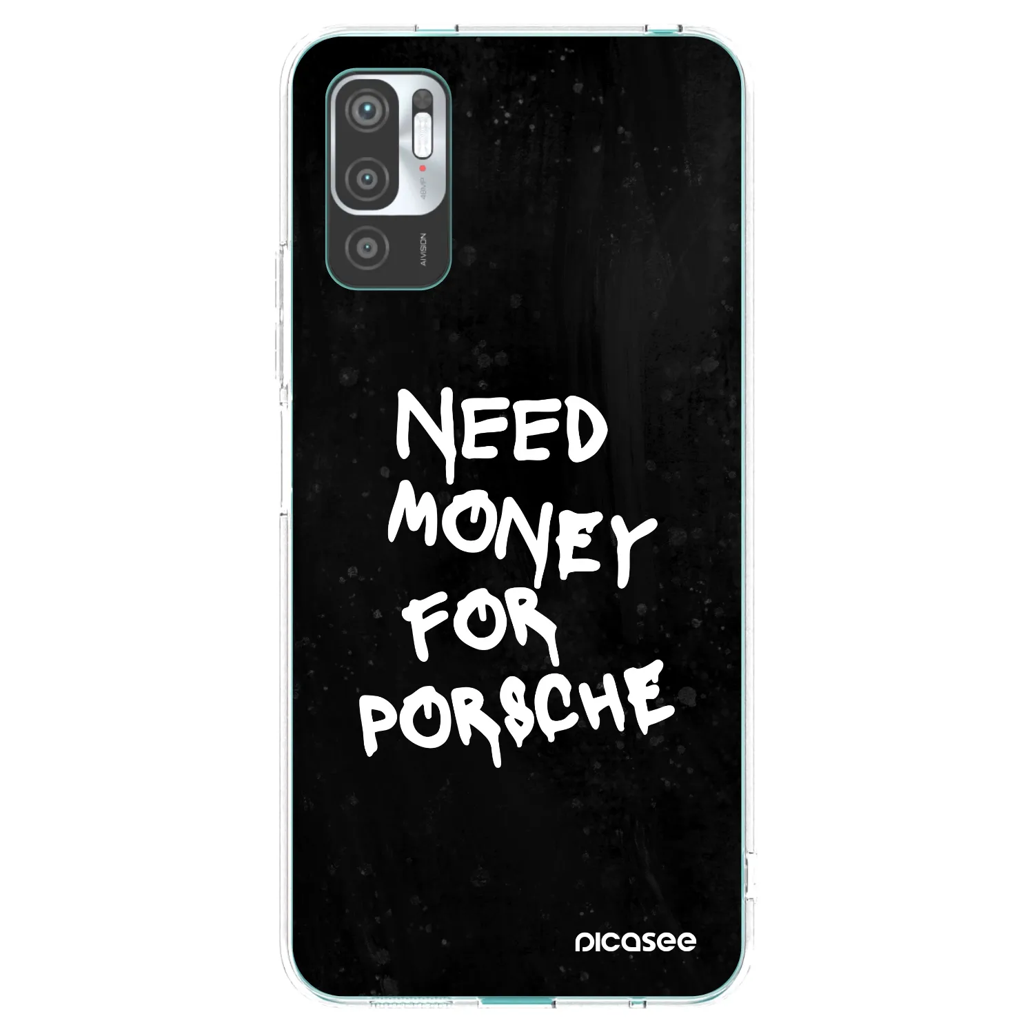 Picasee husă transparentă din silicon pentru Xiaomi Redmi Note 10 5G - Black Dollar