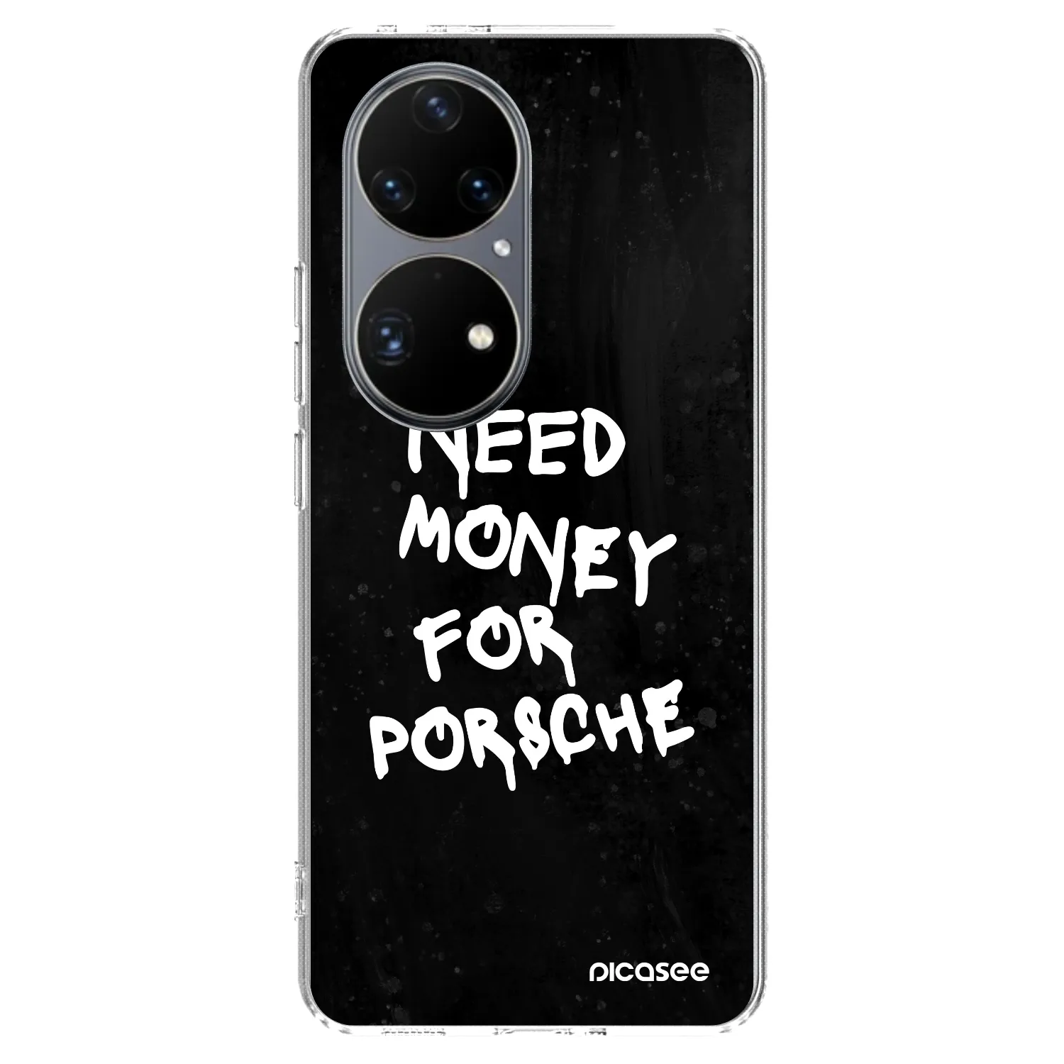 Picasee husă transparentă din silicon pentru Huawei P50 - Black Dollar