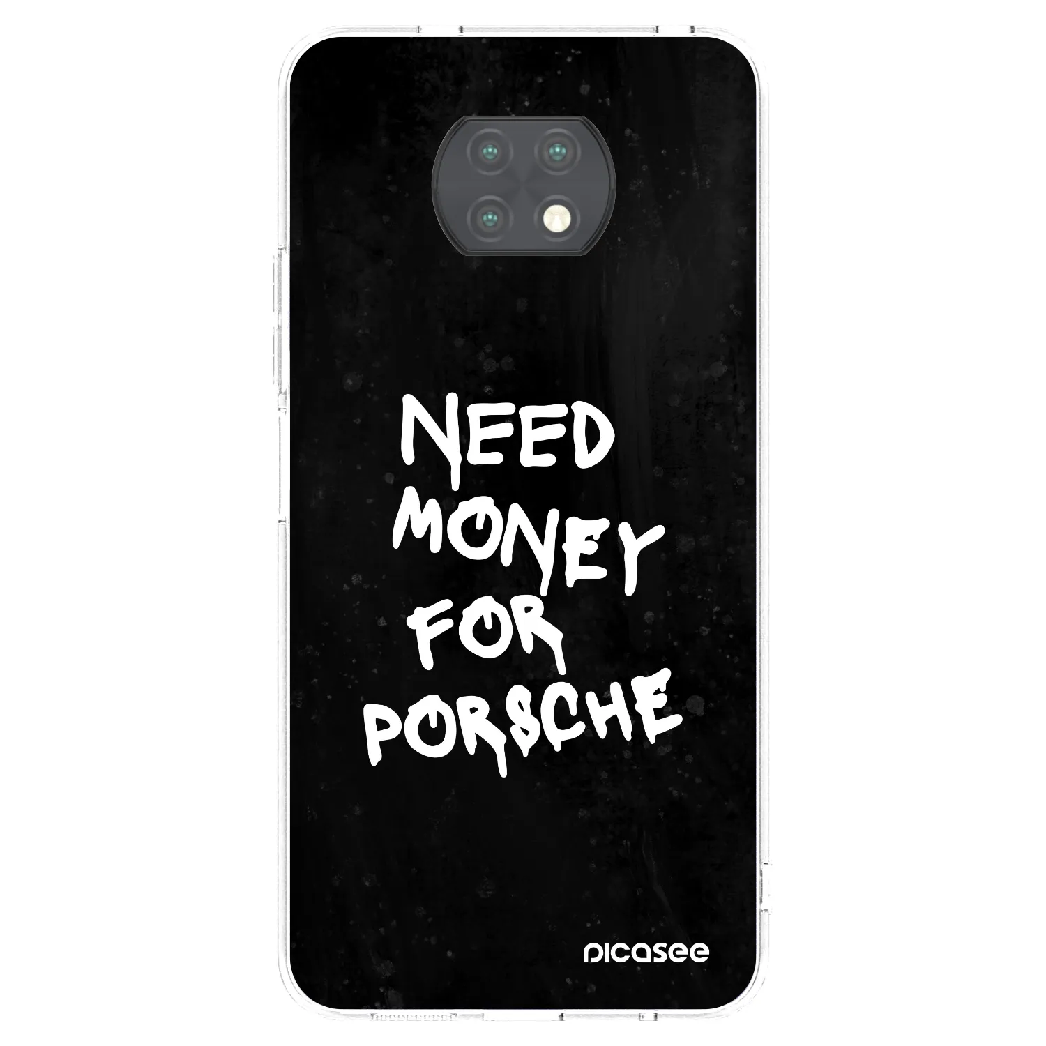 Picasee husă transparentă din silicon pentru Xiaomi Redmi Note 9T - Black Dollar