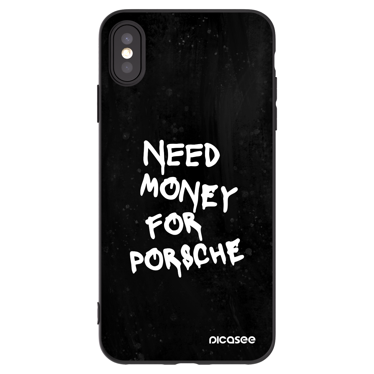 Picasee husă neagră din silicon pentru Apple iPhone XS Max - Black Dollar