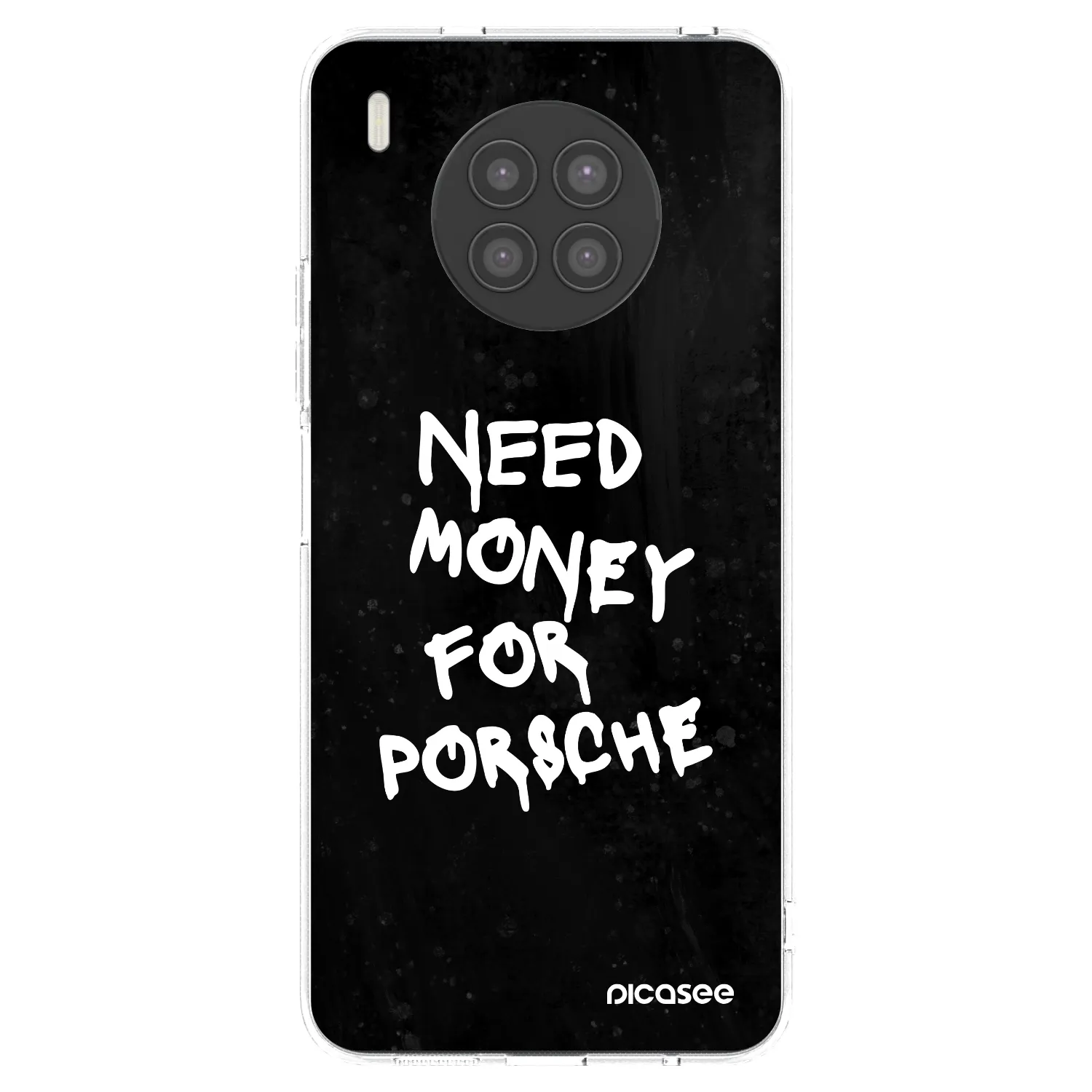 Picasee husă transparentă din silicon pentru Huawei Nova 8i - Black Dollar