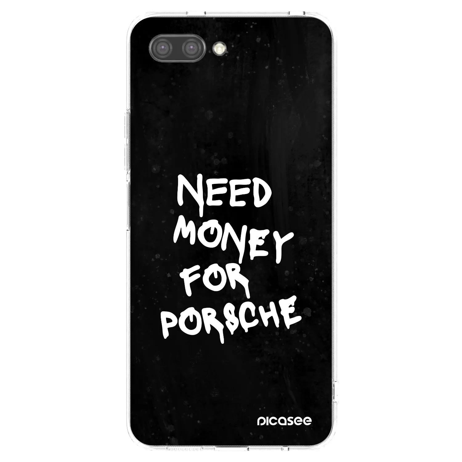 Picasee husă transparentă din silicon pentru Honor 10 - Black Dollar