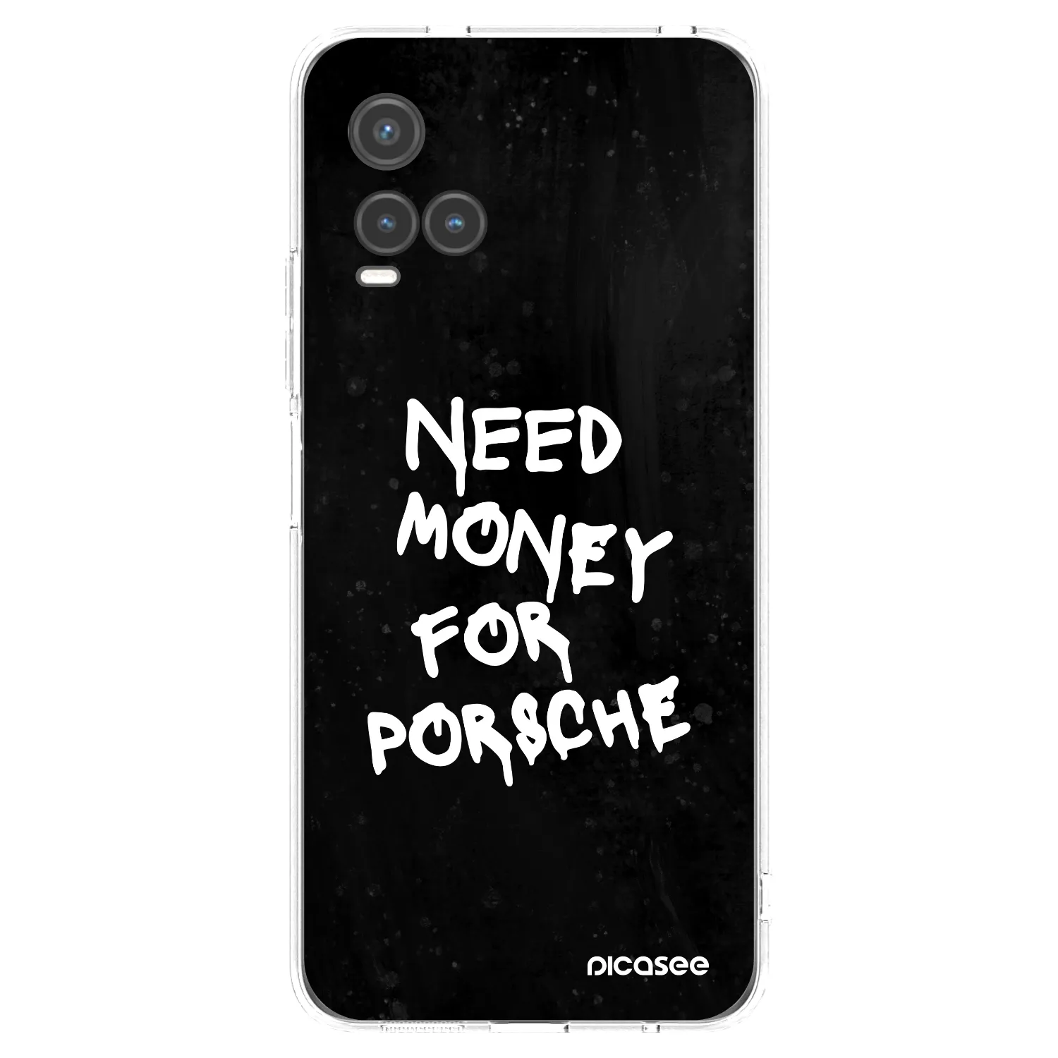 Picasee husă transparentă din silicon pentru Vivo Y33s - Black Dollar