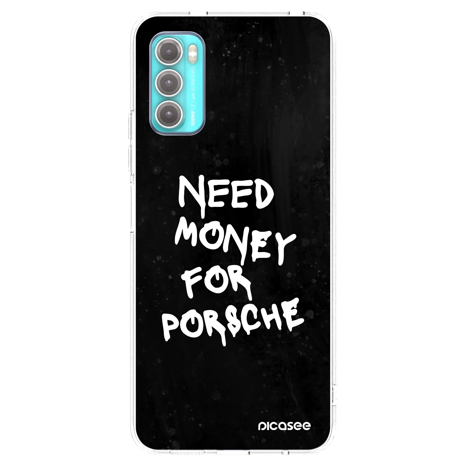 Picasee husă transparentă din silicon pentru Motorola Moto G60 - Black Dollar