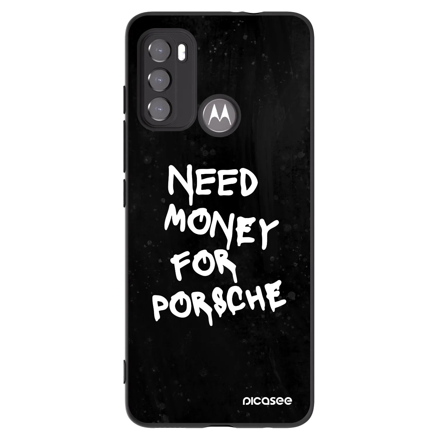 Picasee husă neagră din silicon pentru Motorola Moto G60 - Black Dollar